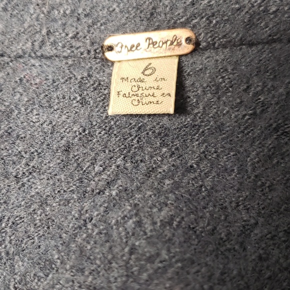 Free People Peplum Button Down Textured Wool Coat - Picture 3 of 7